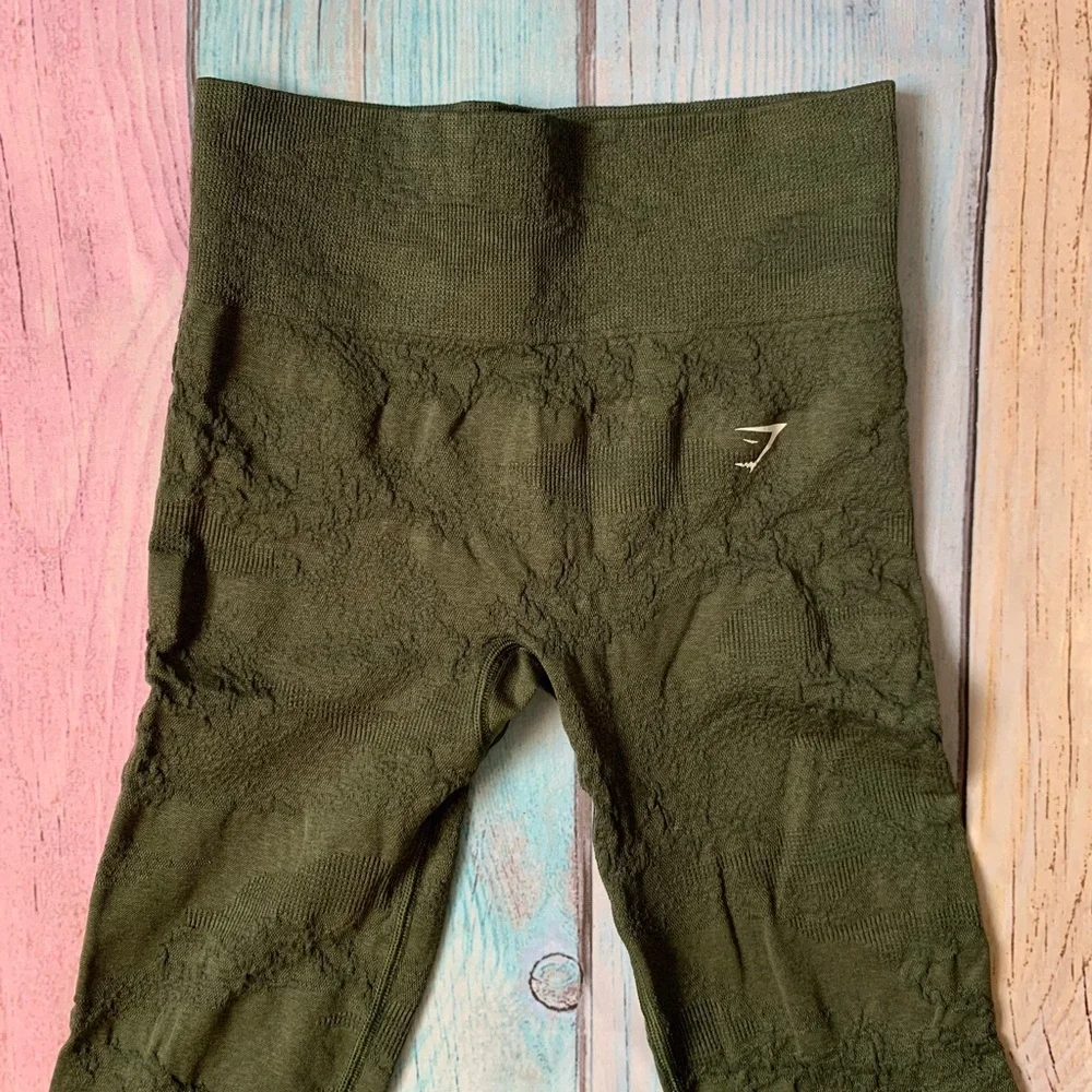 Seamless Green gymshark Leggings - Picture 4 of 6